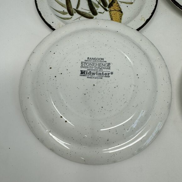 Midwinter Stoneware Rangoon 7" Salad Plates Set Of 4 - Picture 3 of 4